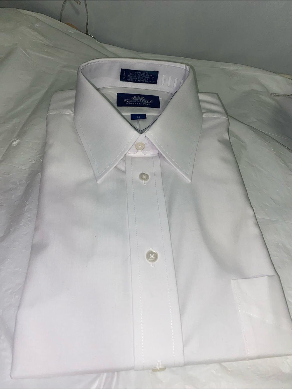 Stafford White  Shirt - Classic Spread Collar